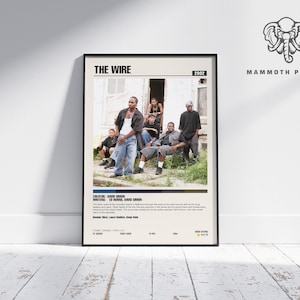 The Wire | TV Series Poster | Minimalist Movie Poster | Vintage Retro Home Decor | Custom Poster | Wall Art Print |