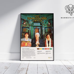 The Darjeeling Limited | Wes Anderson | Minimalist Movie Poster | Vintage Retro  Home Decor | Custom Poster | Wall Art Print |