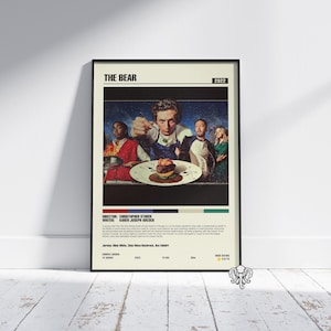 The Bear | TV Series Poster | Minimalist Movie Poster | Vintage Retro Home Decor | Custom Poster | Wall Art Print |