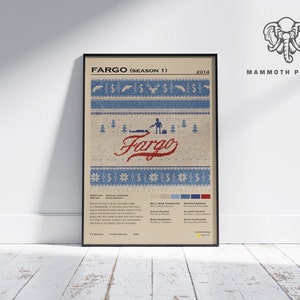 Fargo | TV Series Poster | Minimalist Movie Poster | Vintage Retro Home Decor | Custom Poster | Wall Art Print |