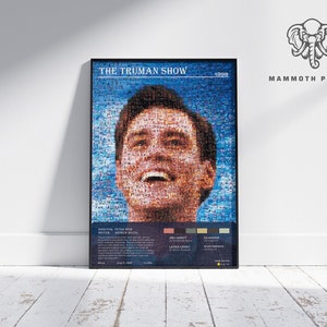 The Truman Show | Jim Carrey | Minimalist Movie Poster | Vintage Retro  Home Decor | Custom Poster | Wall Art Print |