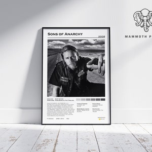 Sons of Anarchy | TV Series Poster | Minimalist Movie Poster | Vintage Retro Home Decor | Custom Poster | Wall Art Print |
