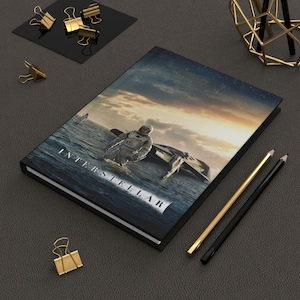 Interstellar Notebook | Movie Print | Fine Art Journal | Minimalist Goodnotes | Vintage Retro Print | Custom Poster Kraft