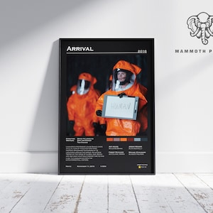 Arrival | Denis Villeneuve | Minimalist Movie Poster | Vintage Retro  Home Decor | Custom Poster | Wall Art Print |