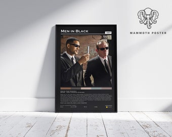 Men in Black | Barry Sonnenfeld | Minimalist Movie Poster | Vintage Retro  Home Decor | Custom Poster | Wall Art Print |