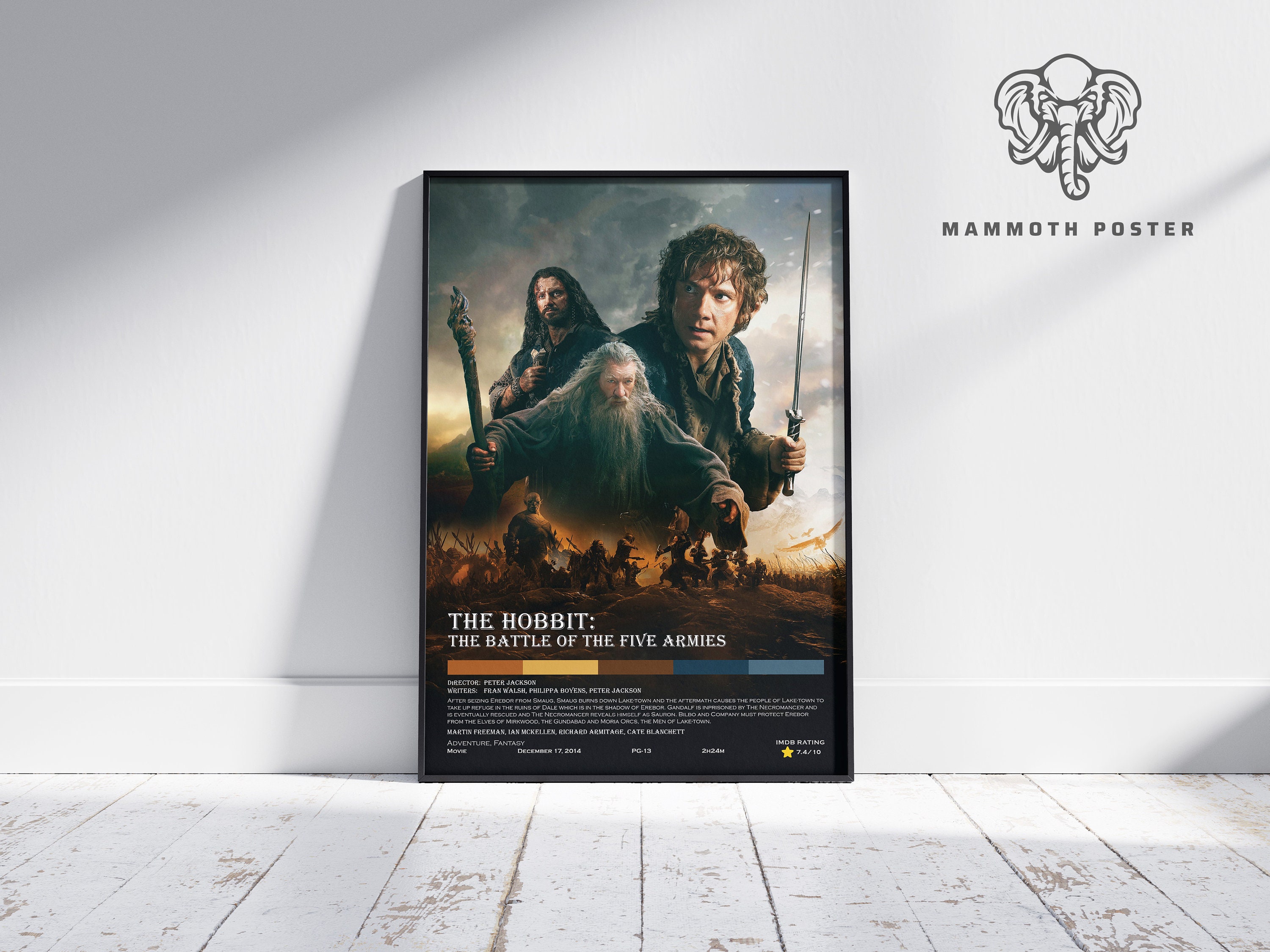 Hobbit 3 The Battle Of The Five Armies Movie Print Wall Art Decor - POSTER  20x30