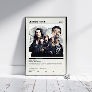 Criminal Minds | TV Series Poster | Minimalist Movie Poster | Vintage Retro Home Decor | Custom Poster | Wall Art Print |