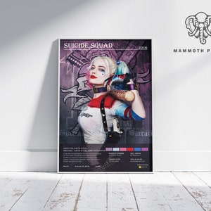 Suizidkommando | Harley Quinn | DC Poster | Vintage Retro Wohnkultur | Personalisiertes Poster | Wand Kunst Druck |