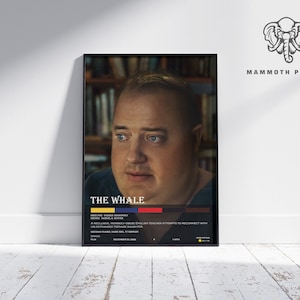 The Whale | Darren Aronofsky | Minimalist Movie Poster | Vintage Retro  Home Decor | Custom Poster | Wall Art Print |