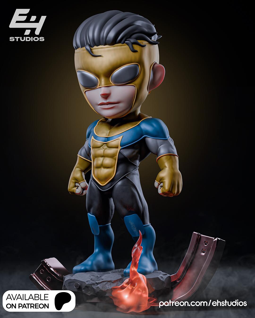 Chibi Invincible Resin Figure - Etsy