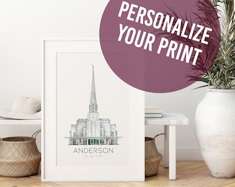 Preston England LDS Temple - Custom Digital Download Wall Art