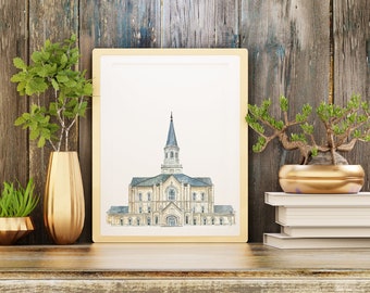 Taylorsville Utah LDS Temple - digital download wall art print
