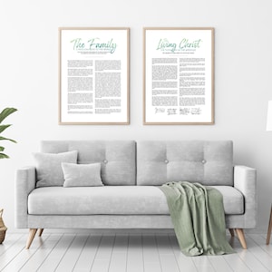 Family Proclamation, Living Christ, Articles of Faith, Restoration Proclamation - Digital Print Bundle