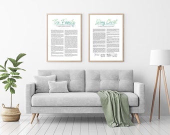 Family Proclamation, Living Christ, Articles of Faith, Restoration Proclamation - Digital Print Bundle