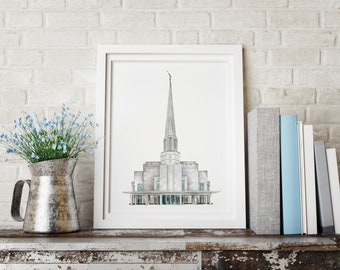 Preston England LDS Temple - digital download wall art print