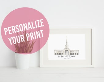 Toronto Canada LDS Temple - Custom Digital Download Wall Art