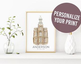 Logan Utah LDS Temple - Custom Digital Download Wall Art