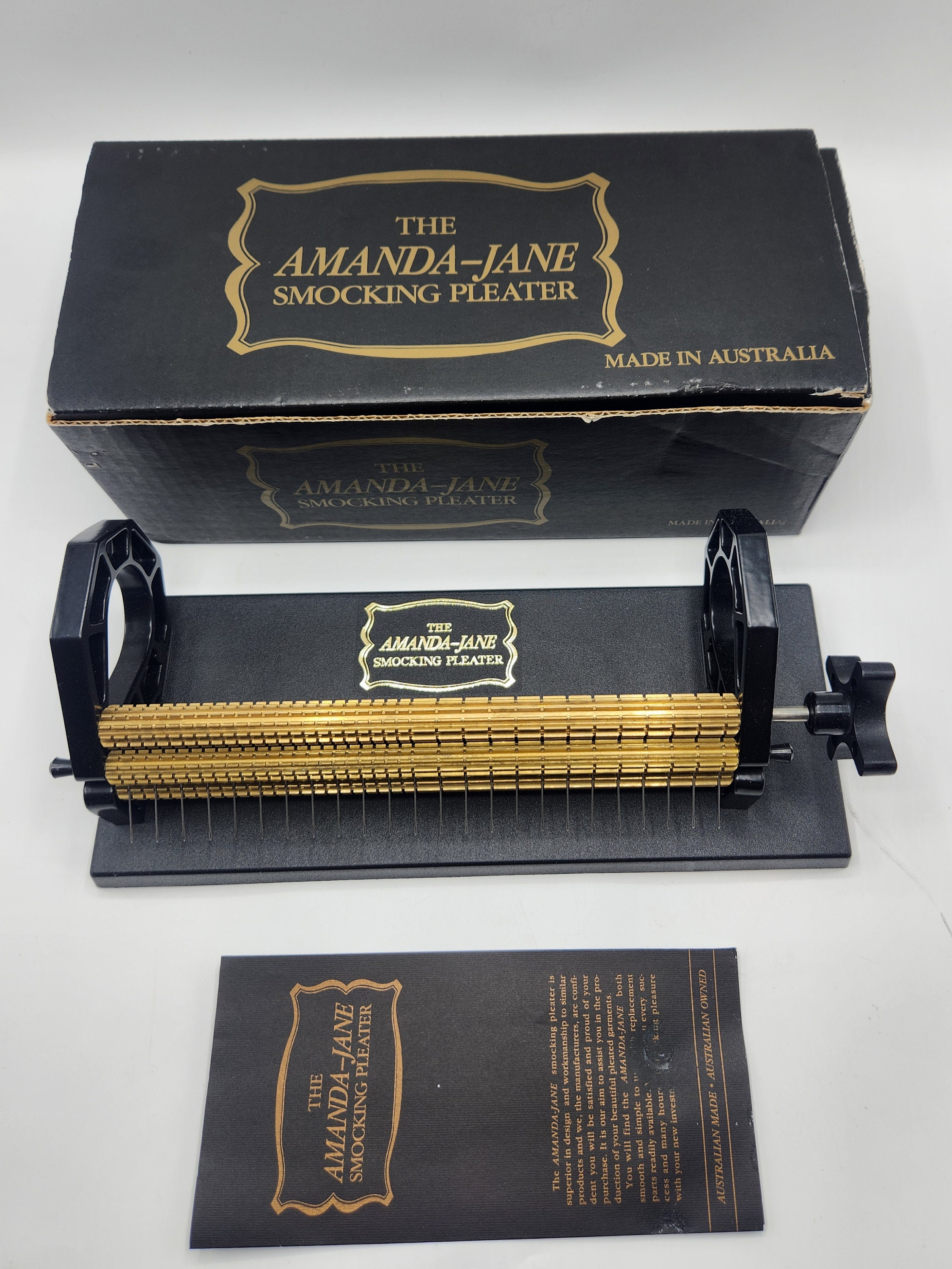 スモッキングプリーター AMANDAJANE Vintage Amanda-jane Smocking Pleater Machine 24 Needle Row