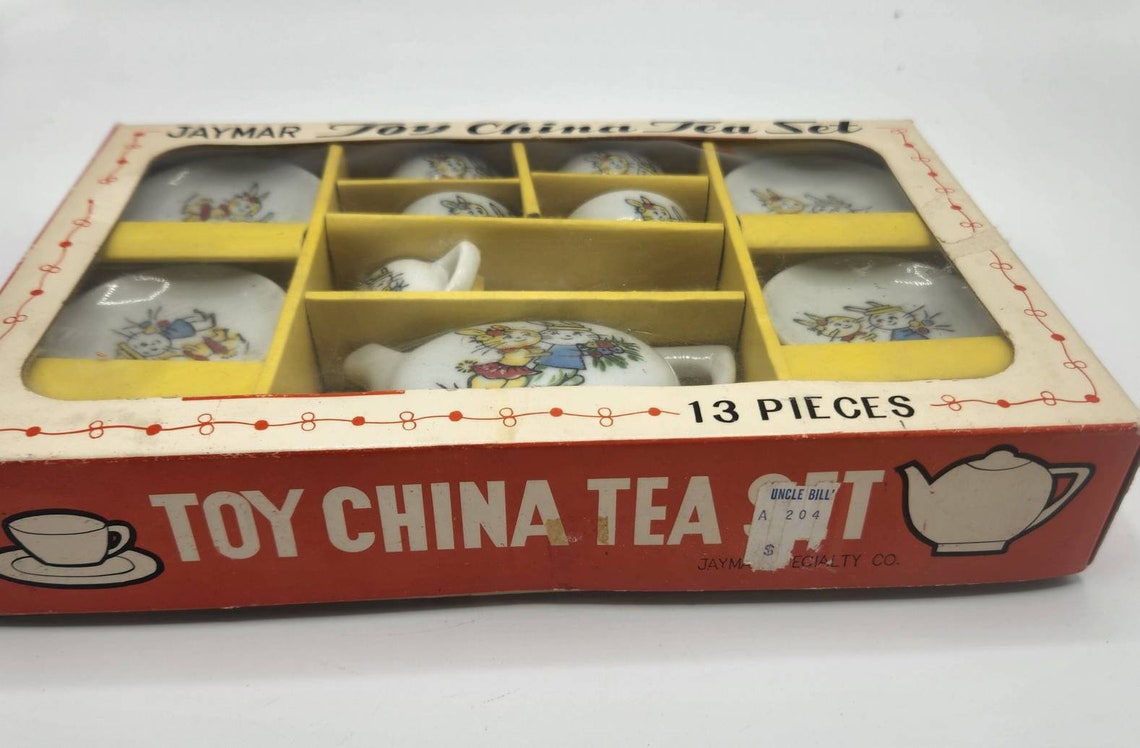 Vintage Jaymar Toy China Tea Set Etsy