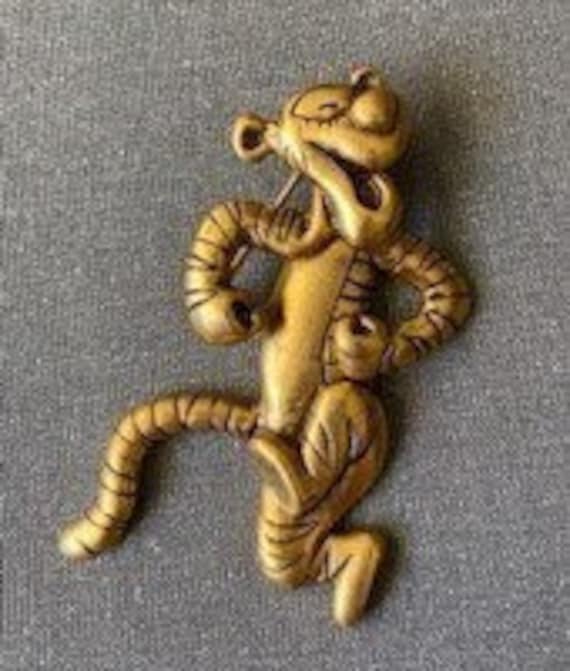 Vintage Dancing Tigger the Tiger Disney Brooch
