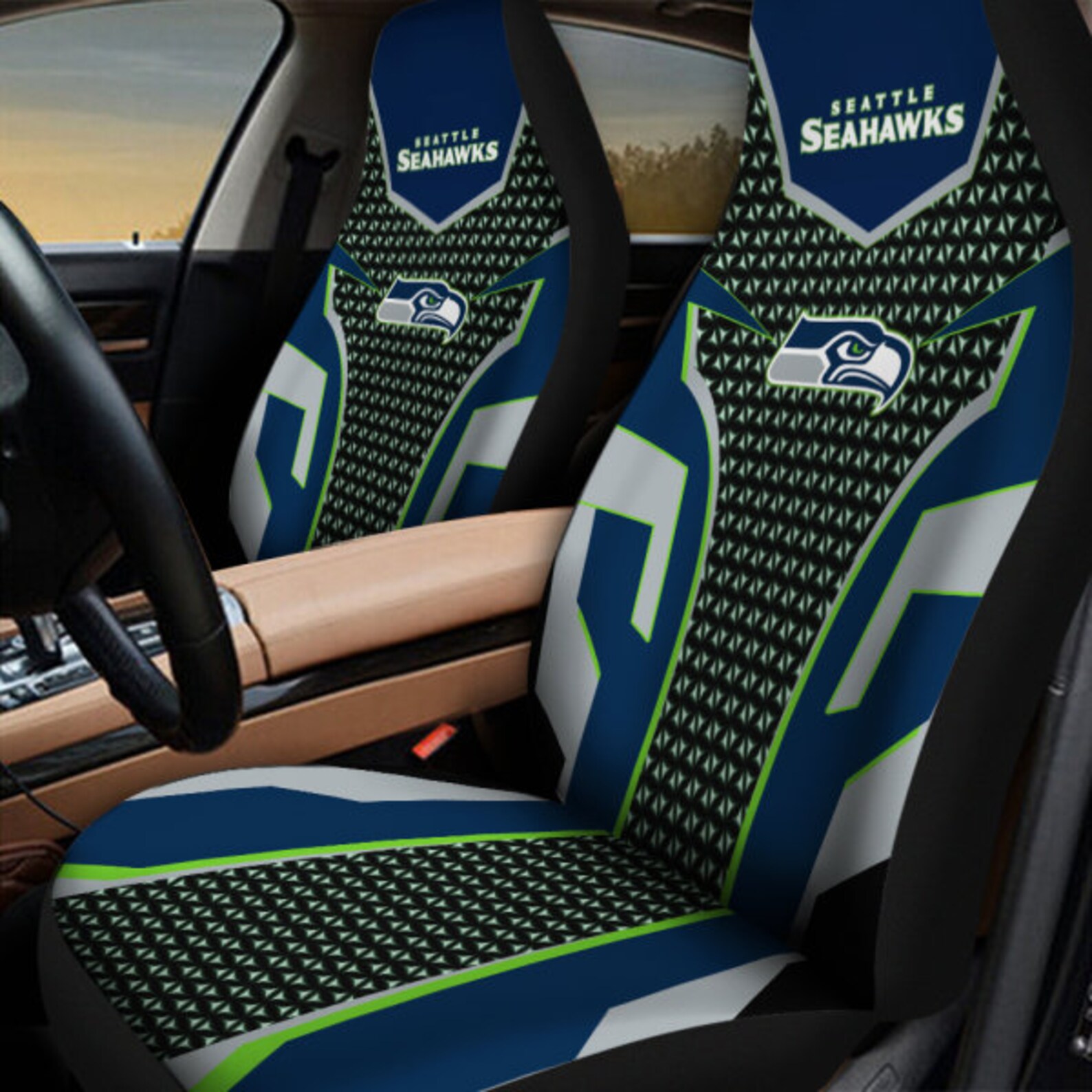 NFL Seattle Seahawks Car Seat Cover Equipo de rugby Etsy