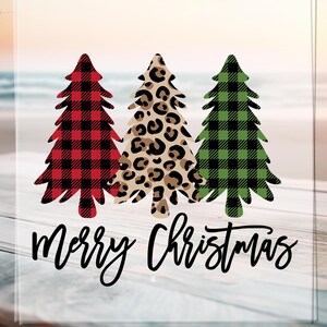 God jul Leopard Buffalo Rutigt Tryck Dtf Transfer, Roliga Julgranar Epcot Pressklar Design, God Julfest Dtf, Jul Dtf