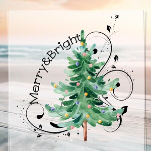 God Jul Dtf Transfer, Julgran Epcot Pressklar Design, Julklapp, Julfamiljesemester Dtf, Julfest Dtf