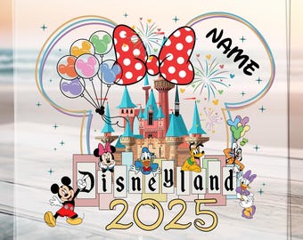 Custom Disneyland 2025 Family Trip DTF Transfer