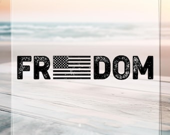 Freedom American Flag DTF Transfer, Ready to Press