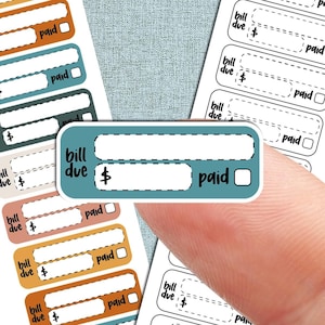 Budget Aufkleber, Bill Tracker Aufkleber, Bills Due Aufkleber Blatt, Planer Sticker Blatt