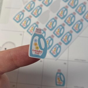 Adesivos de lavanderia, adesivos de lembrete, folhas de adesivos, adesivos de diário
