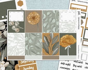 Boho Floral Planner Stickers: Weekly Kit for Erin Condren