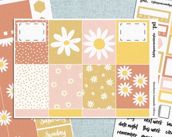Floral Weekly Planner Sticker Kit: Erin Condren, Happy Planner