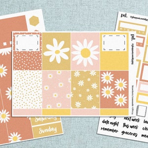 Floral Weekly Planner Sticker Kit: Erin Condren, Happy Planner
