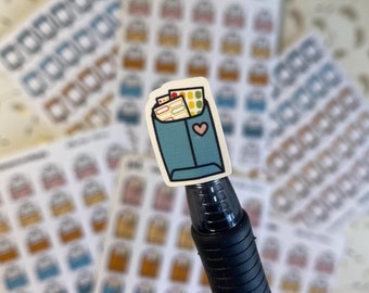 Happy Mail Planner Stickers: Functional Calendar Stickers