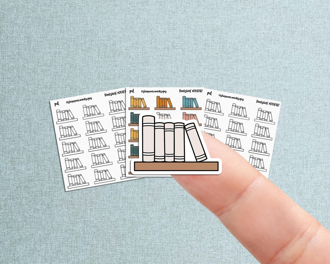 Book Shelf Stickers, TBR, Booktok Bookstagram Sticker, Reading Tracker ...