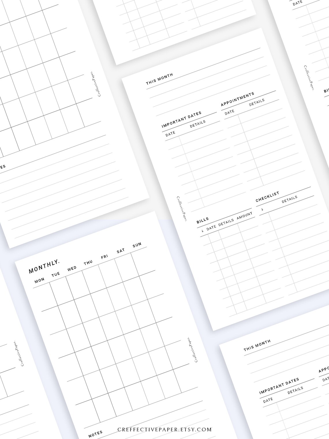 At A Glance Monthly Calendar 2025