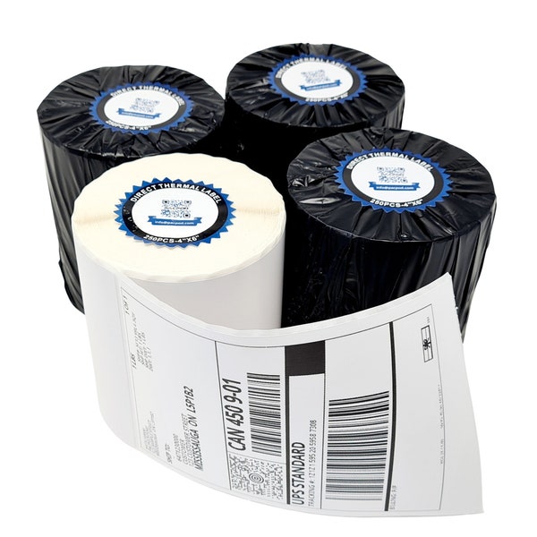 4" x 6" Direct Thermal Label 250 Labels per Roll Shipping Labels Compatible with Zebra & Rollo Label Printer Strong Adhesive