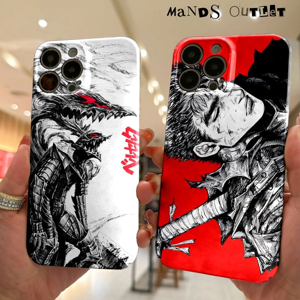 NEW Anime Swordsman Inspired Glossy Phone Case For iPhone X XR XS 11 12 13 14 15 mini Pro Max Samsung S21 S22 S23 S24 Plus Ultra Z Flip 3 4