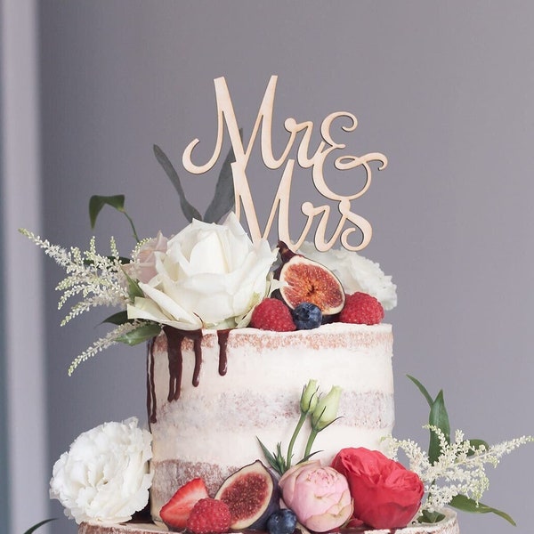 Mr&Mrs standard topper | Mr Mrs cake topper | Cake topper Mr Mrs standard version | wedding topper
