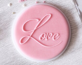 Love embosser, cookie biscuit stamp, cake decorating, fondant icing.