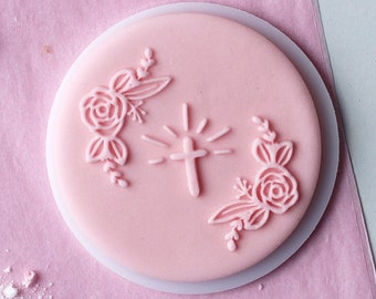 Luminous cross embosser, cookie biscuit stamp, cake decorating, fondant icing.