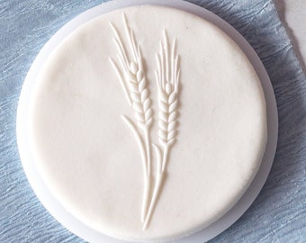 Ear wheat embosser, cookie biscuit stamp, cake decorating, fondant icing.