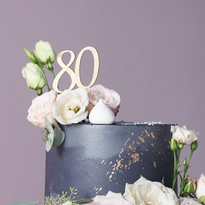 Número de pastel personalizado - mini topper (dos tamaños disponibles) / Decoración de pastel con número Topper | Pastel Ziffer - estándar