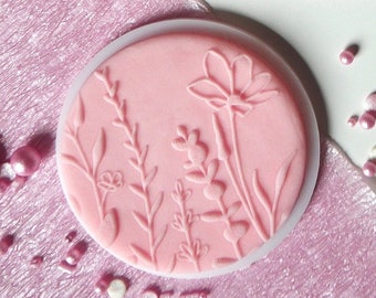 Meadow (style1) embosser, cookie biscuit stamp, cake decorating, fondant icing.