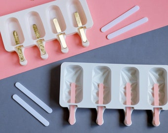 Set of 10 Popsicle sticks | Popsicle accories | ice cream sticks | Eiscreme-Sticks | Eis am Stiel Craft Sticks | Plexiglass sticks