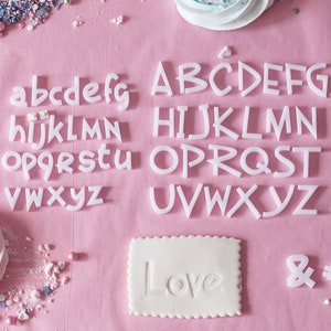 alfabeto de bolo letras engraçadas bolo artesanal estêncil número decoração de bolo cobertura fondant