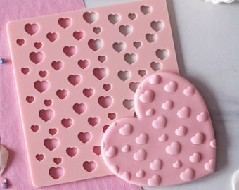 Full hearts frame XL embosser, cookie biscuit stamp, cake decorating, fondant icing.