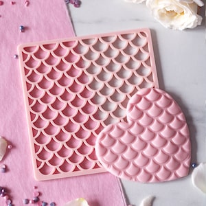 Waves XL decorative embosser cookie biscuit stamp cake decorating fondant icing image 1