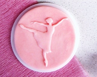 Stately ballerina embosser, cookie biscuit stamp, cake decorating, fondant icing.